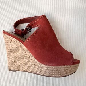 Marc Fisher Womens Sandals Wedges Espadrilles Leather Suede Fashion Casual 9 M